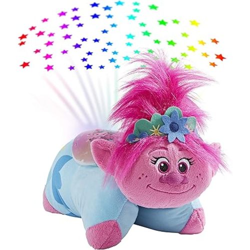 Pillow Pets DreamWorks Poppy Sleeptime Lite 11" – Trolls World Tour Stuffed Animal Plush Nightlight
