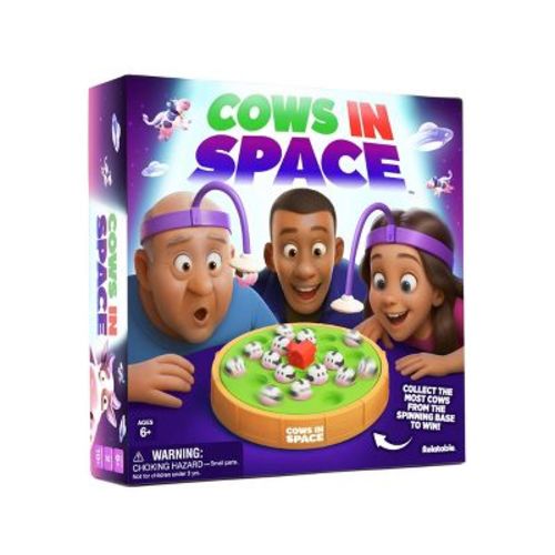 Cows in Space by What Do You Meme?: Educational Electronic Board Game, Animals & Fine Motor Skills, 2 Players