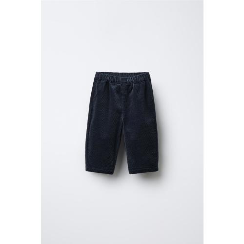 CORDUROY PANTS - Navy blue | ZARA United States