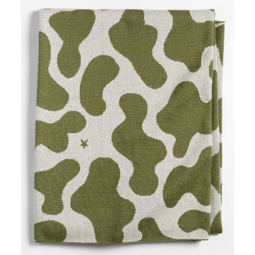 Converse Intarsia Knit Camo Organic Cotton Kids Throw Blanket