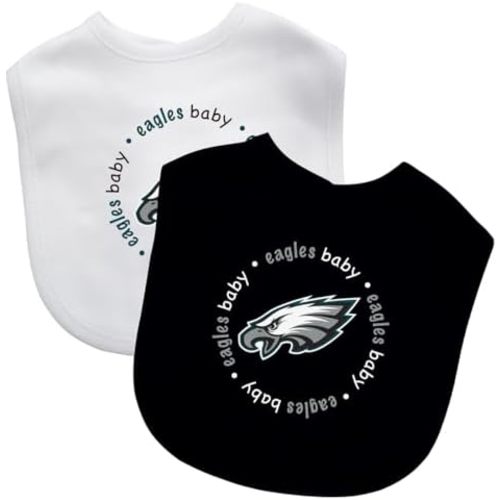 BabyFanatic Officially Licensed Unisex Baby Bibs 2 Pack - NFL Los Angeles Rams Baby Apparel Set