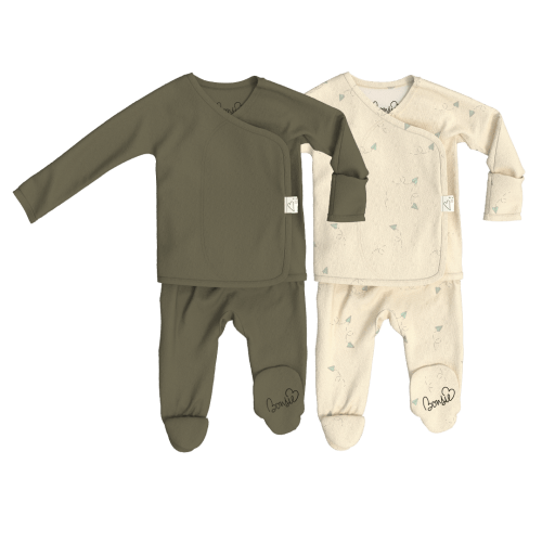 Baby Bundle Footie - Oliveyou + Flight Crew – Bonsie Skin to Skin Babywear
