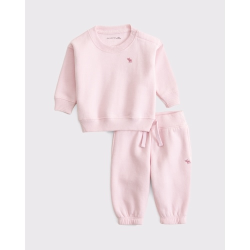 baby essential icon crew sweatshirt set