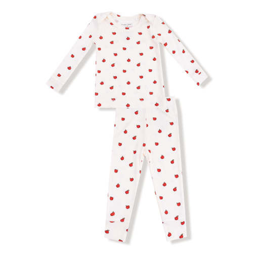 Ribbed Loungewear Set, Tiny Apples
