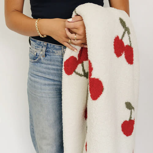 Cherry Plush Blanket