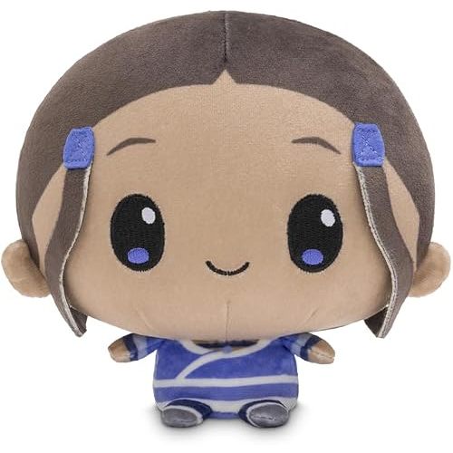 TeeTurtle Cloudheads Katara Plush - 5-Inch Official Avatar the Last Airbender Stuffed Animal with Embroidered Details - Soft Cuddly Plush Toys for Kids, Teens, and Adults