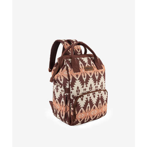 Wrangler Aztec Southwestern Print Diaper Bag-Brown