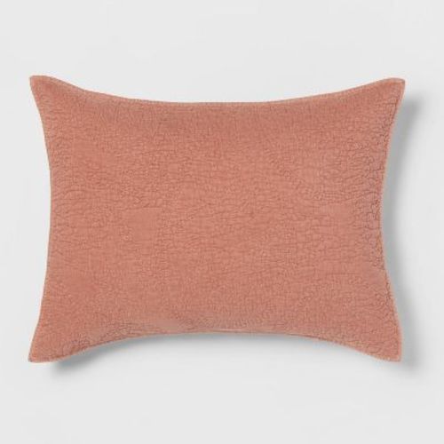 Garment Washed Paisley Stitch Quilt Sham - Threshold™