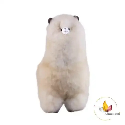 Handmade Baby Alpaca Fur Stuffed Animal, Peruvian Plush Toy