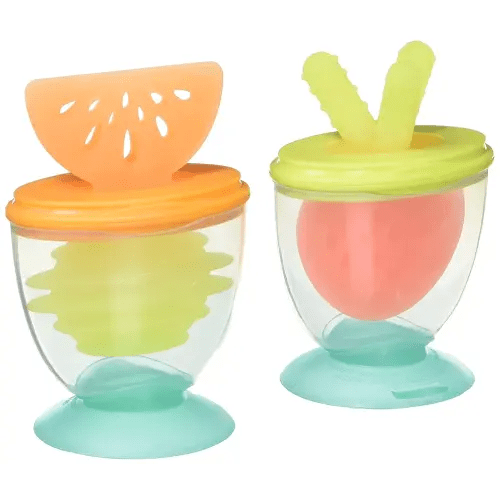 Infantino 3-in-1 Teethe, Taste & Take-Along Teethers - Combo Strawberry & Orange - BPA-Free - Soothe Sore Gums - for Infants 3M+