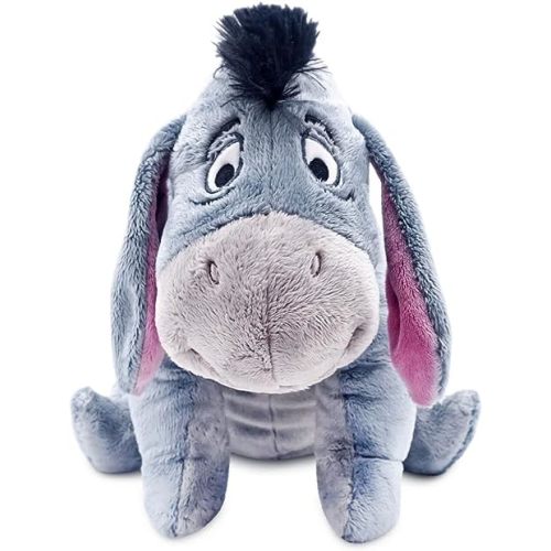 Disney Store Official Eeyore Medium Soft Toy for Kids, Cuddly Character with Fuzzy Texture and Embroidered Details, Floppy Ears and Tail, Disney Plushy Suitable for All Ages