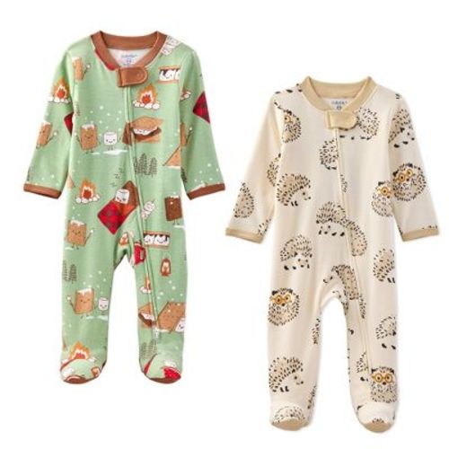 Butterblu SCOUT 2-Pack Sleep & Play Camp S'mores & Hedge-Hugs 0-3M