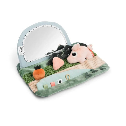 Tummy Time Sensory Mirror • Green