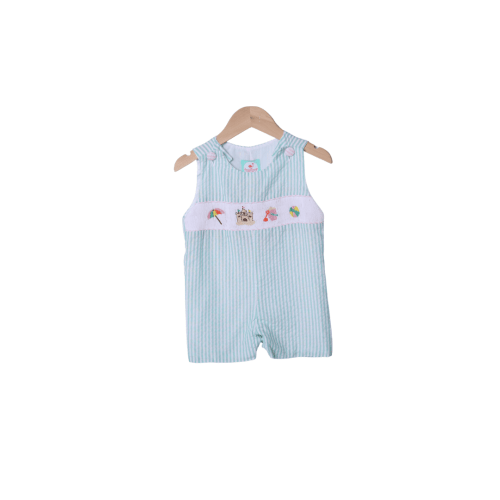 Smocked Beachy Beachy Mint Seersucker Jon Jon