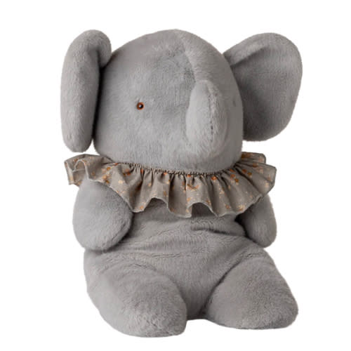 Elephant plush, Big - Blue/grey - Maileg USA