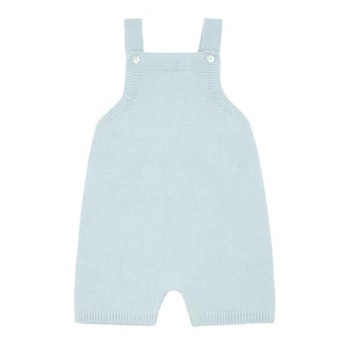 baby blue knit short overall – minnow