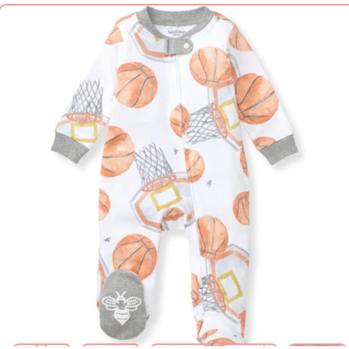 Burt's Bees Baby Baby Girls Pajamas, Zip Front Non-Slip Footed Sleeper – Baby and Toys