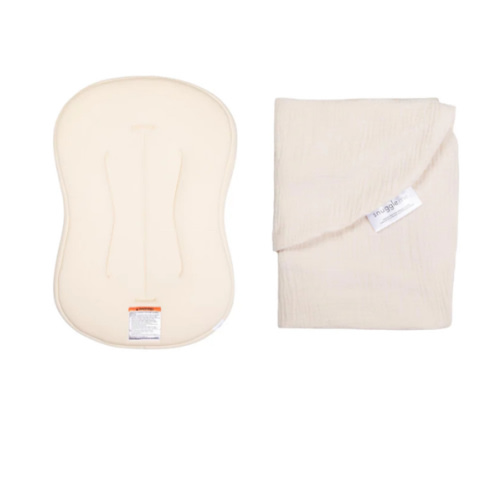 Lounger Curve + Muslin Cover Set | Natural