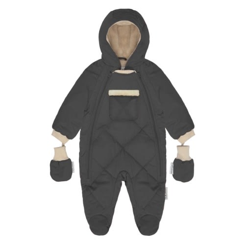 Benji Water Repellent Hooded Snowsuit with Attached Mittens