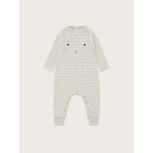 Stripy BUNNY Organic Cotton Playsuit | Organic Zoo