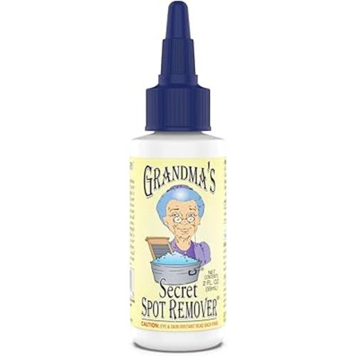 Grandma's Secret Spot Remover - Chlorine, Bleach and Toxin-Free Stain Remover - Stain Remover for Clothes - Fabric Stain Remover Removes Oil, Paint, Blood and Pet Stains – 2 Ounce
