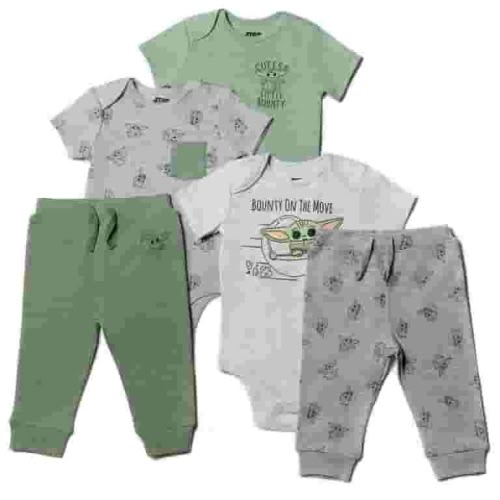Star Wars The Child Newborn Baby Boys Bodysuits and Jogger Pants Newborn to Infant