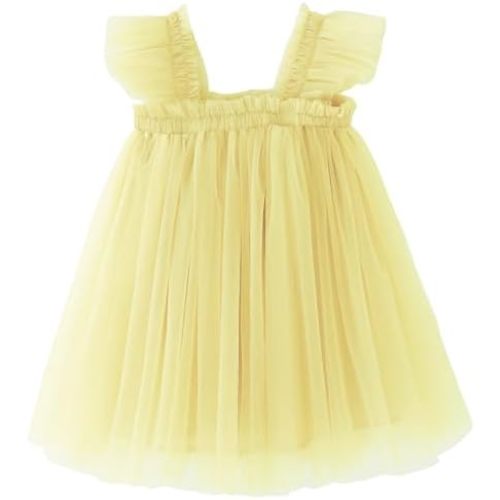 BGFKS Layered Tulle Ruffle Sleeveless Dress for Toddler Girls,Tutu Dress for Baby Girls Princess Dresses