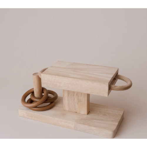 Sale Q Toys Montessori Wooden Ring Slide – My Toy Wagon