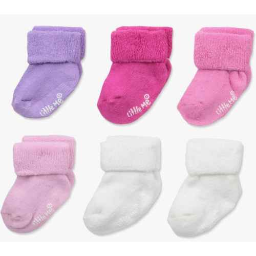 Little Me baby-girls 6 Pack Variety Socks