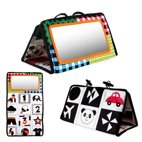 Tummy Time Mirror Toys, Developmental Toys With Teethers And Crinkle Books, Newborn, Baby Age 0 3 6 12 Months - Walmart.ca