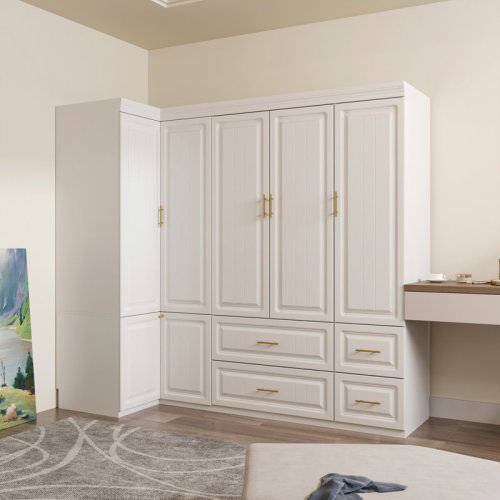 Red Barrel Studio® L-Sharped Corner Wardrobe & Reviews | Wayfair