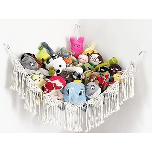 Pepeli Home Products Stuffed Animal Net or Hammock, Stuffed Animal Net, Net for Stuffed Animals Corner, Stuffed Animal Holder