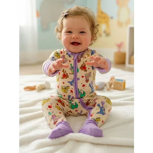 baby bamboo fiber bamboo fiber romper 2 way zipper - Temu