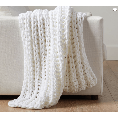 Colossal Ribbed Handknit Throw
