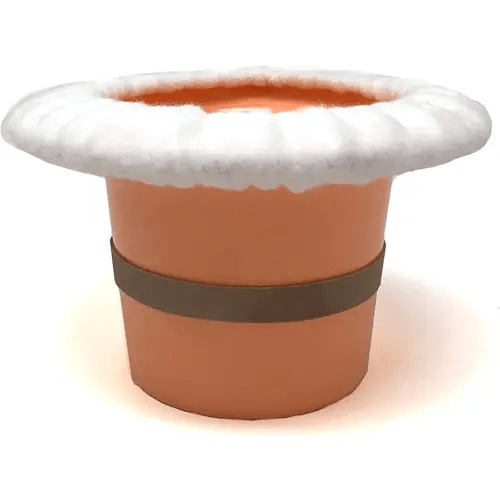 Top Hat Potty for Newborn Infant Potty Training | Elimination Communication | Includes 100% Cotton Undyed Fleece Cozy | Anti-Slip Rubber Band | for EC Baby Potty Training (Peach)