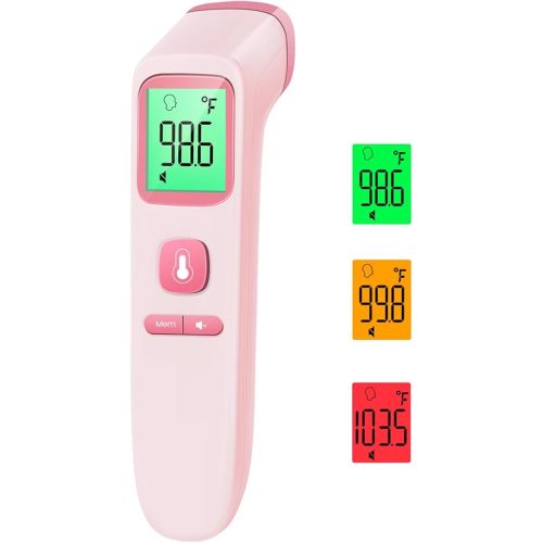 No-Touch Thermometer for Adults and Kids, Digital Baby Thermometer with Fever Alarm, 1 Second Fast Result, Easy to use, 2 in 1 Mode