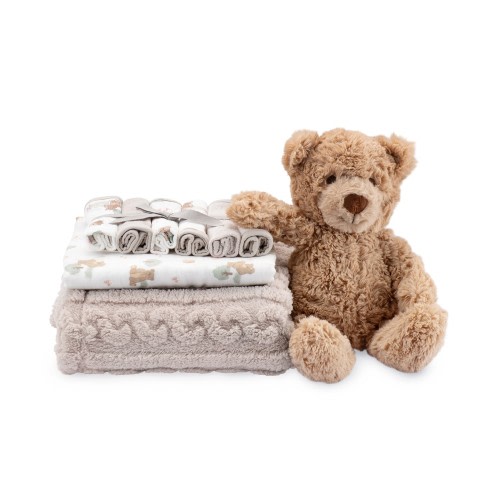 The Little Linen Co. Boxed Gift Set Willow Bear