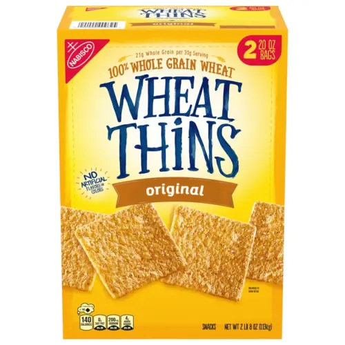 Wheat Thins Whole Grain Wheat Crackers, Original, 40 oz | Costco