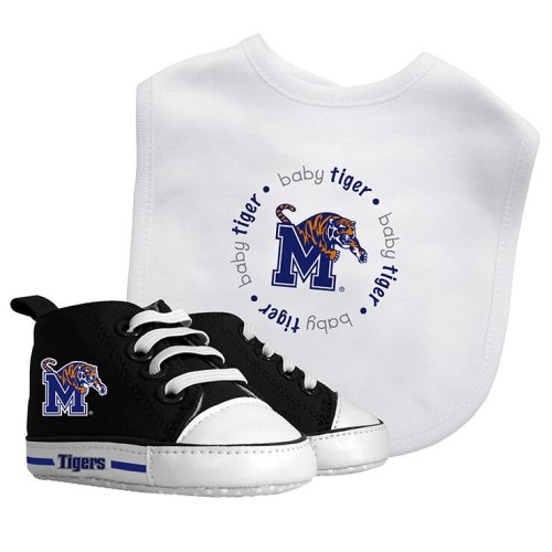 Memphis Tigers Bib and Pre-Walker Shoe Set, Orig. $24.99