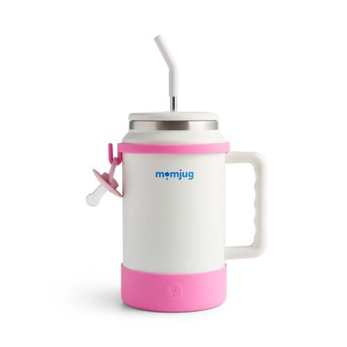 momjug breastfeeding water bottle - Pink / without breast indicator