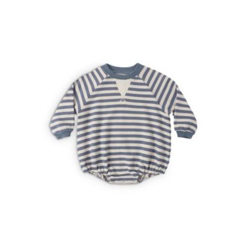 Rylee + Cru Boys' Striped Crewneck Romper - Baby