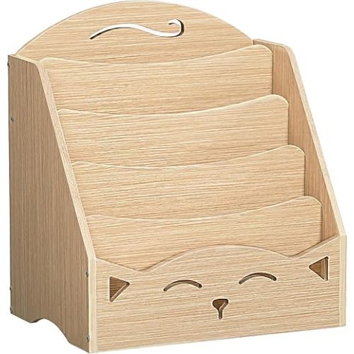 HOOBRO Kids Bookshelf, 5-Tier Book Shelf for Kids Room, Toddler Bookshelf, Baby Bookcase Display Shelves, Kid Book Rack Storage for Playroom and Nursery, Ideal Gift for Boys & Girls, Natural NL50CW01