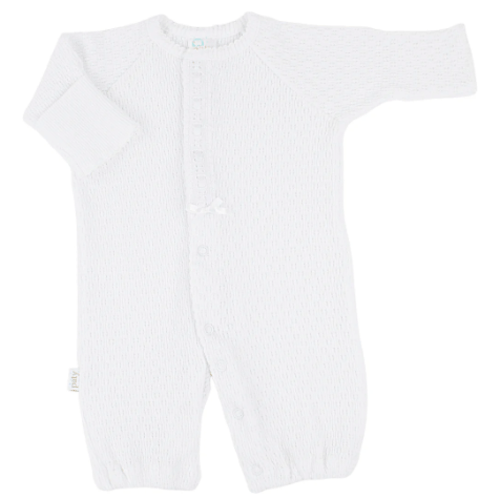 Converter with Eyelet Trim, white- newborn