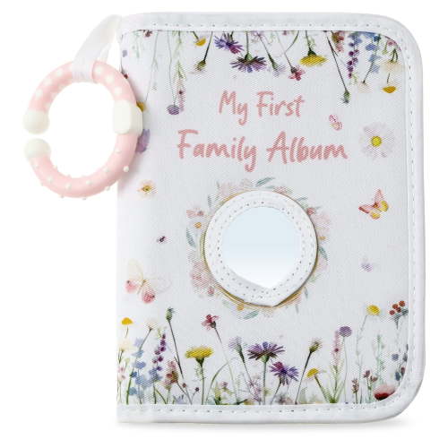 Baby Photo Album with Hook Mirror Newborn First Family Photo Album for Baby Hold 17 Photo Present for Newborn Family