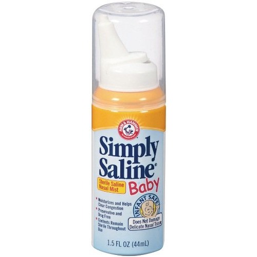 Arm & Hammer Simply Saline Jr. Nasal Mist 1.6oz, CoComelon, Drug-Free Newborn Safe, 1-Count