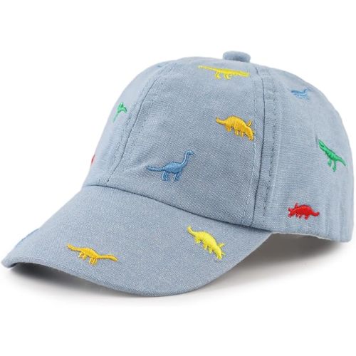 JANGANNSA Dinosaur Boys Girls Caps Embroidery Baby Baseball Caps Cotton Infant Toddler Kids Hat Spring Summer Autumn