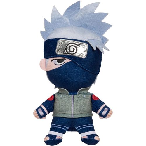Just Play Naruto Small 7 Inch Kakashi Plushie, Multicolor, Anime, Kids Toys for Ages 3 Up