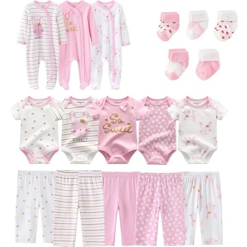 falianni Unisex Baby 18-Piece Layette Set,New Born Clothing,0-12M