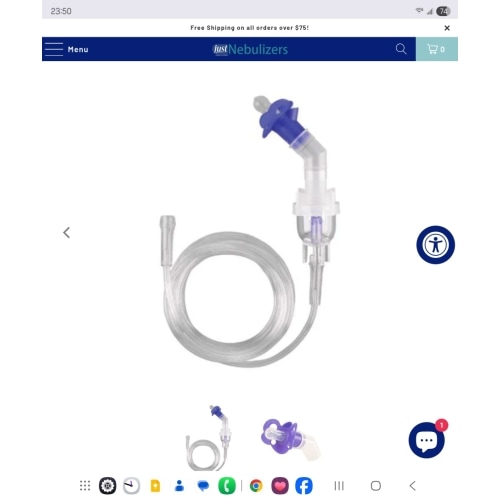 Pedi-Neb Pacifier w Disposable Neb Kit - Just Nebulizers
