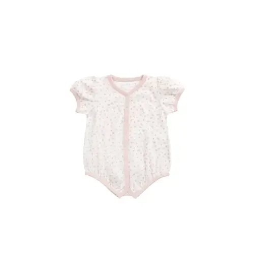 Organic Cotton Antoinette Playsuit - Victoria Blush